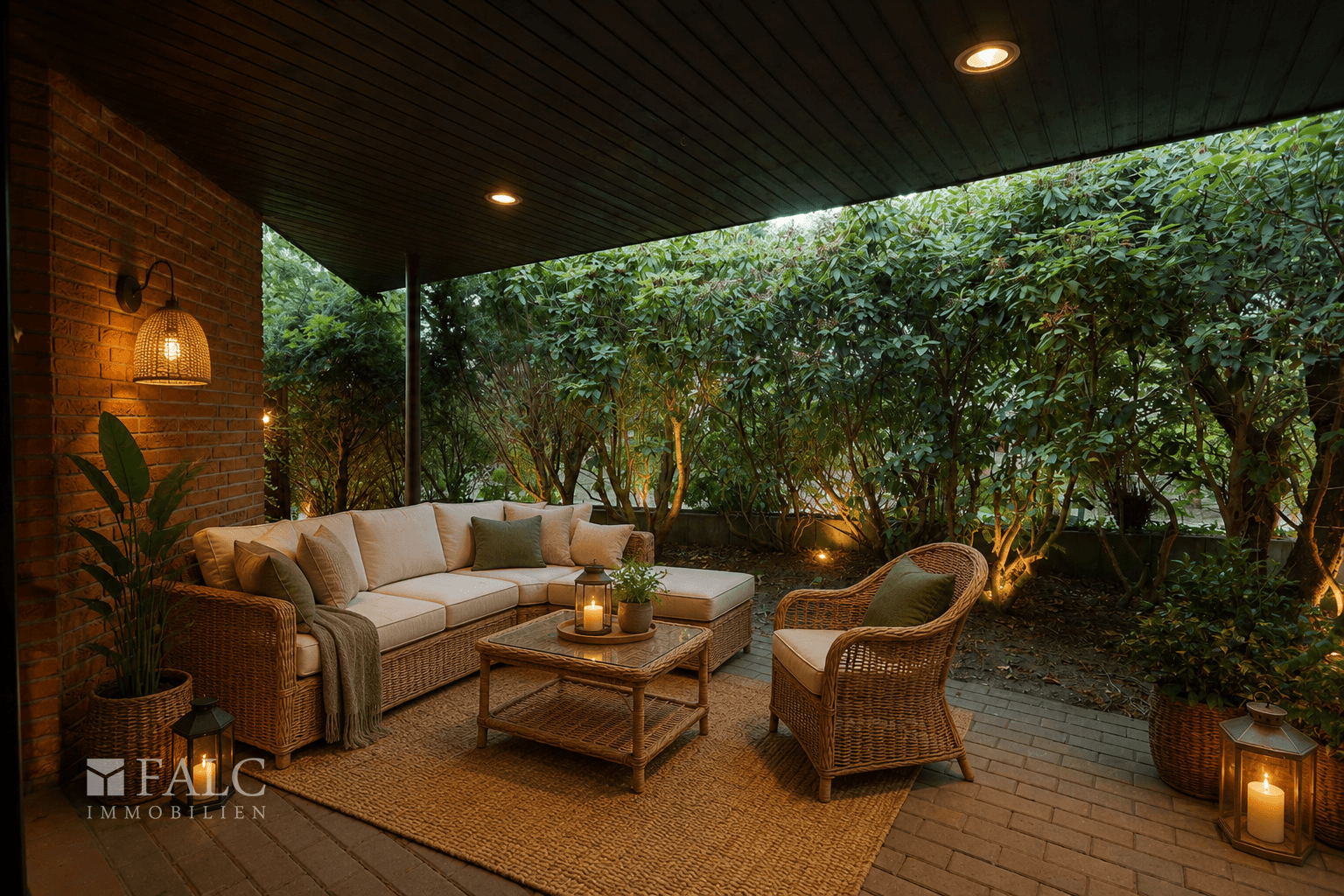 überdachte Terrasse