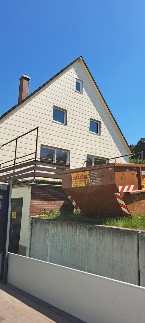 Rechte Seitenansicht zum Garte