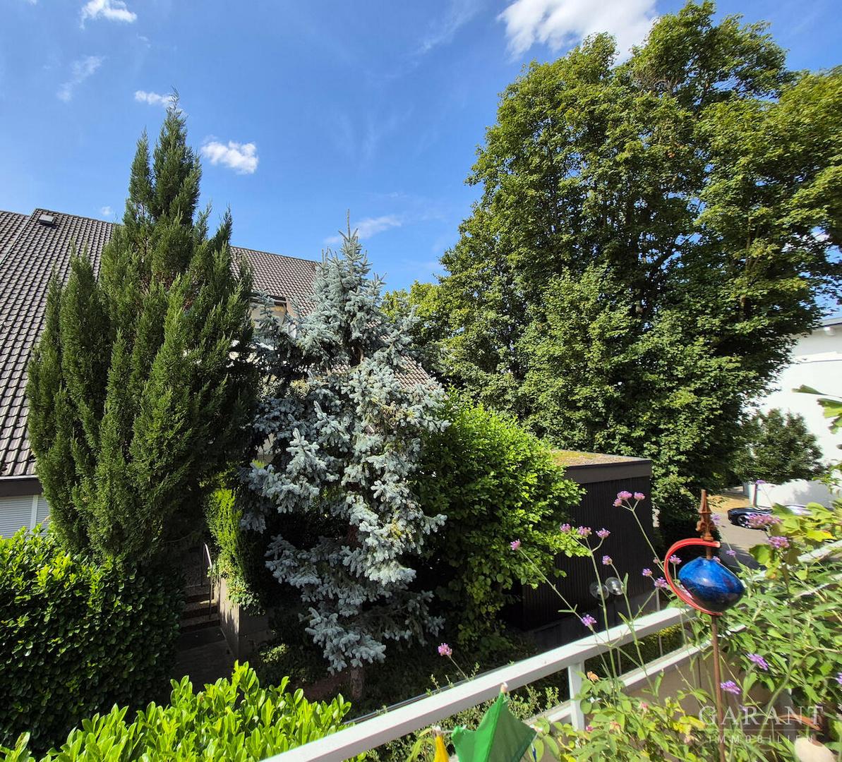 Blick vom Balkon