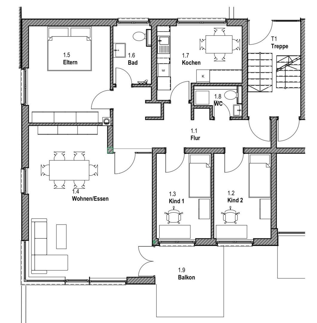 Grundriss (nicht maßstäblich)