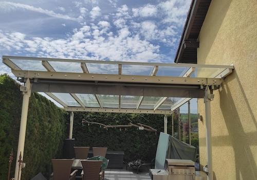 Glasüberdachung Terrasse