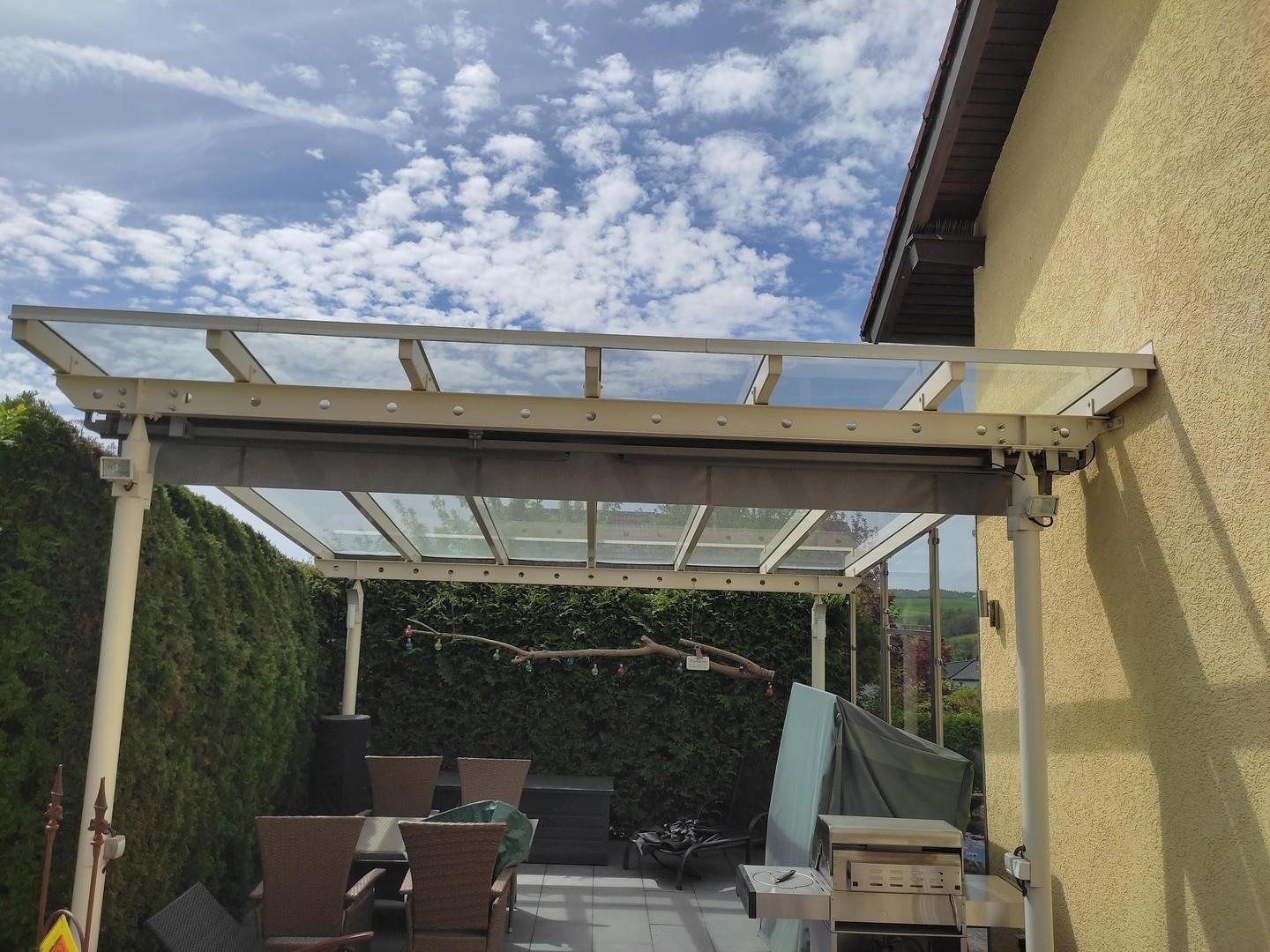 Glasüberdachung Terrasse