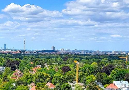 Aussicht vom Balkon Olympia
