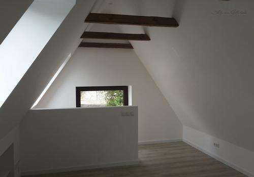 Raum Haus hinten Treppe