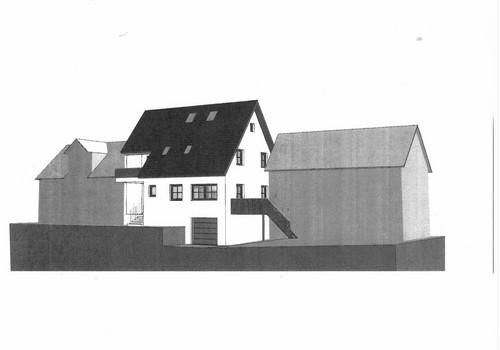 Ensemble m. Altbau u. Scheune
