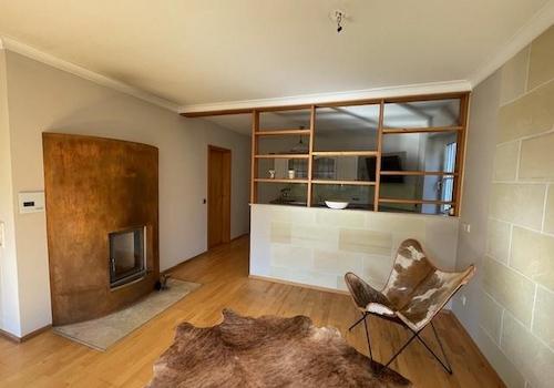 Wohnzimmer, Blick offene Küche