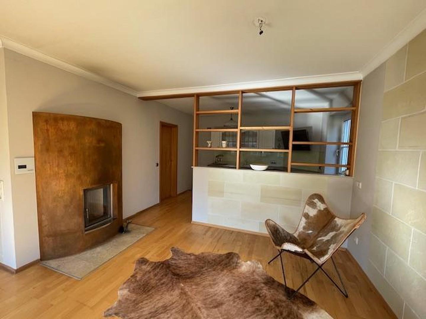 Wohnzimmer, Blick offene Küche