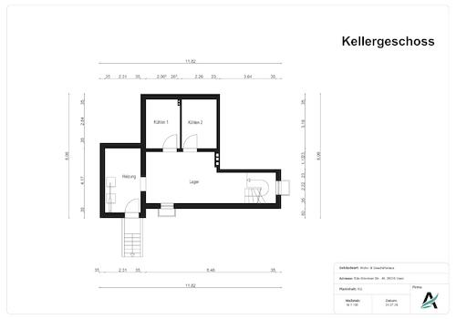 Grundriss Keller