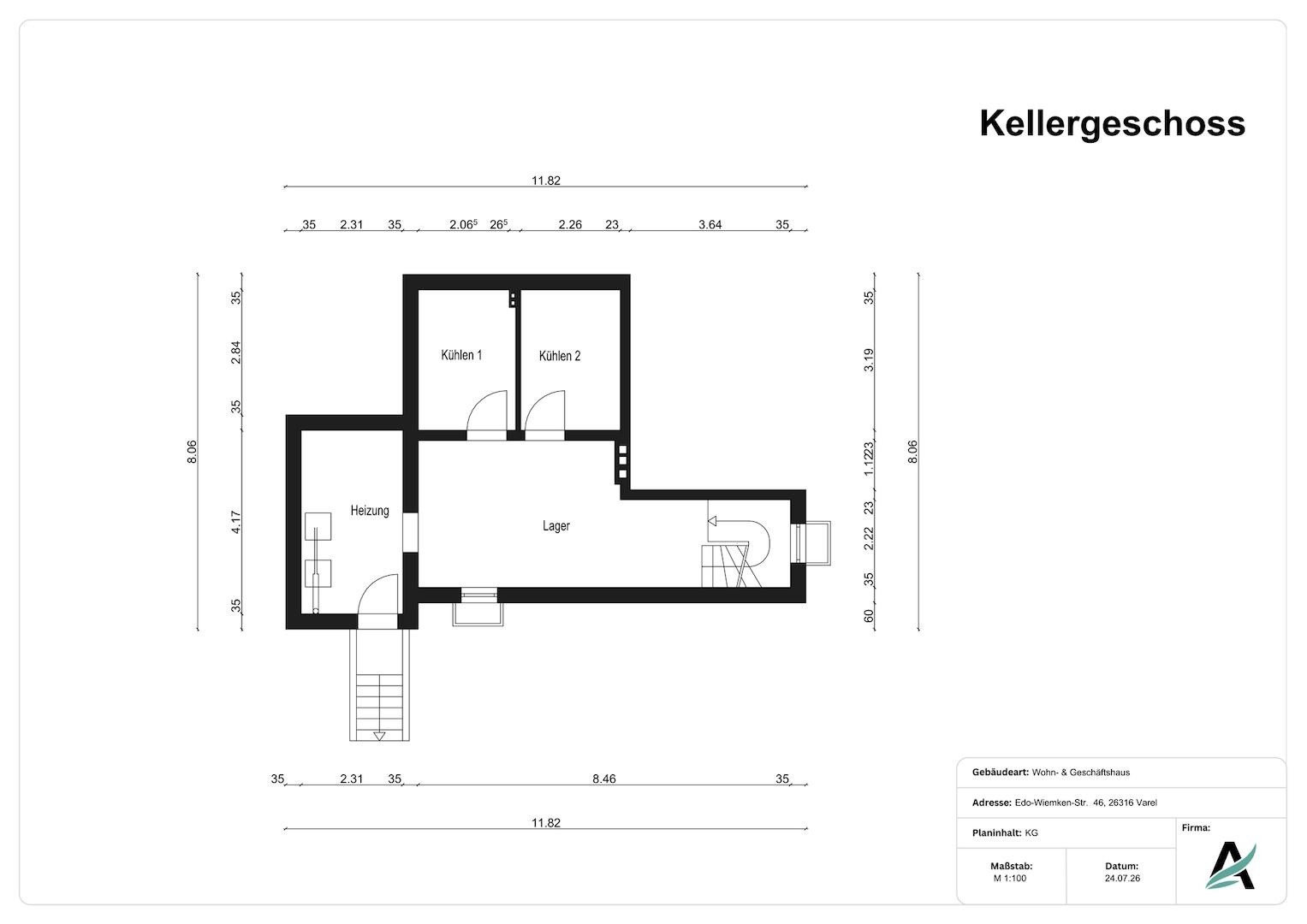 Grundriss Keller