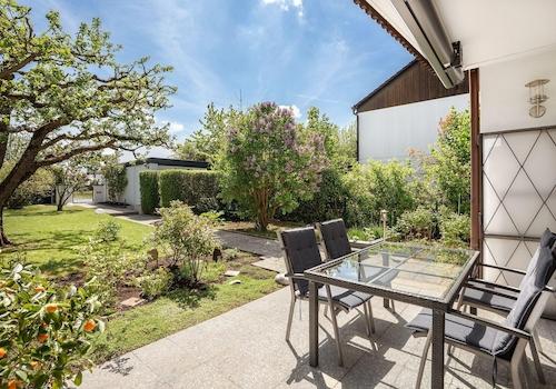 Blick in den Garten nach Süden