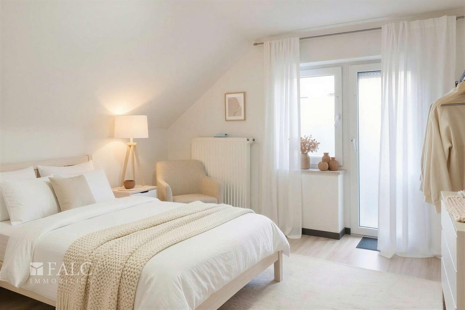 Schlafzimmer OG - Einrichtungsbeispiel