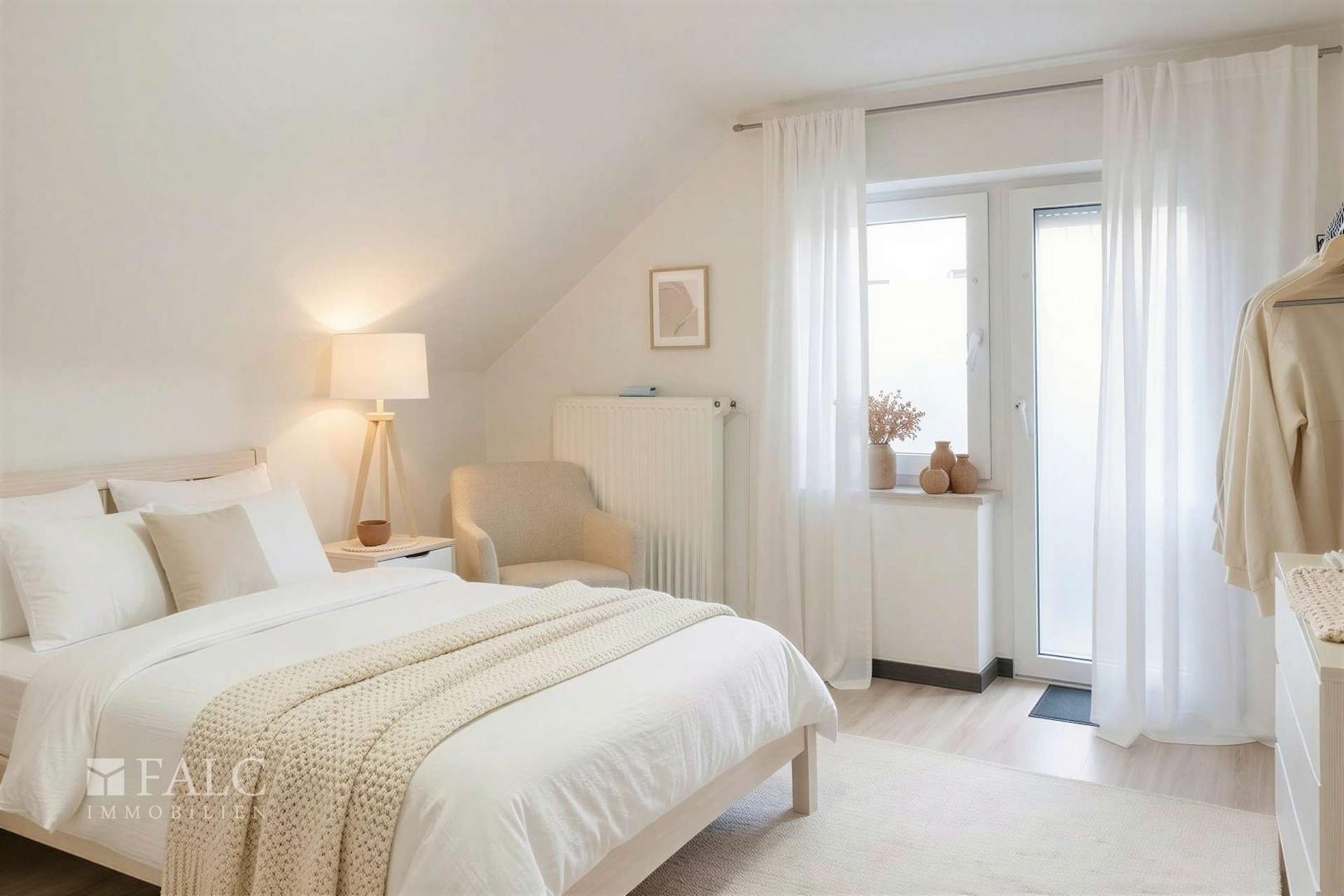 Schlafzimmer OG - Einrichtungsbeispiel
