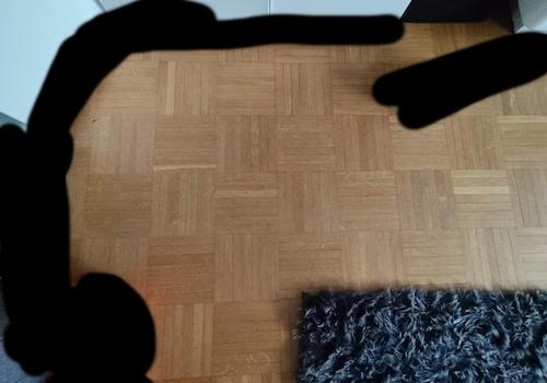 Parkett wie im Haus verlegt