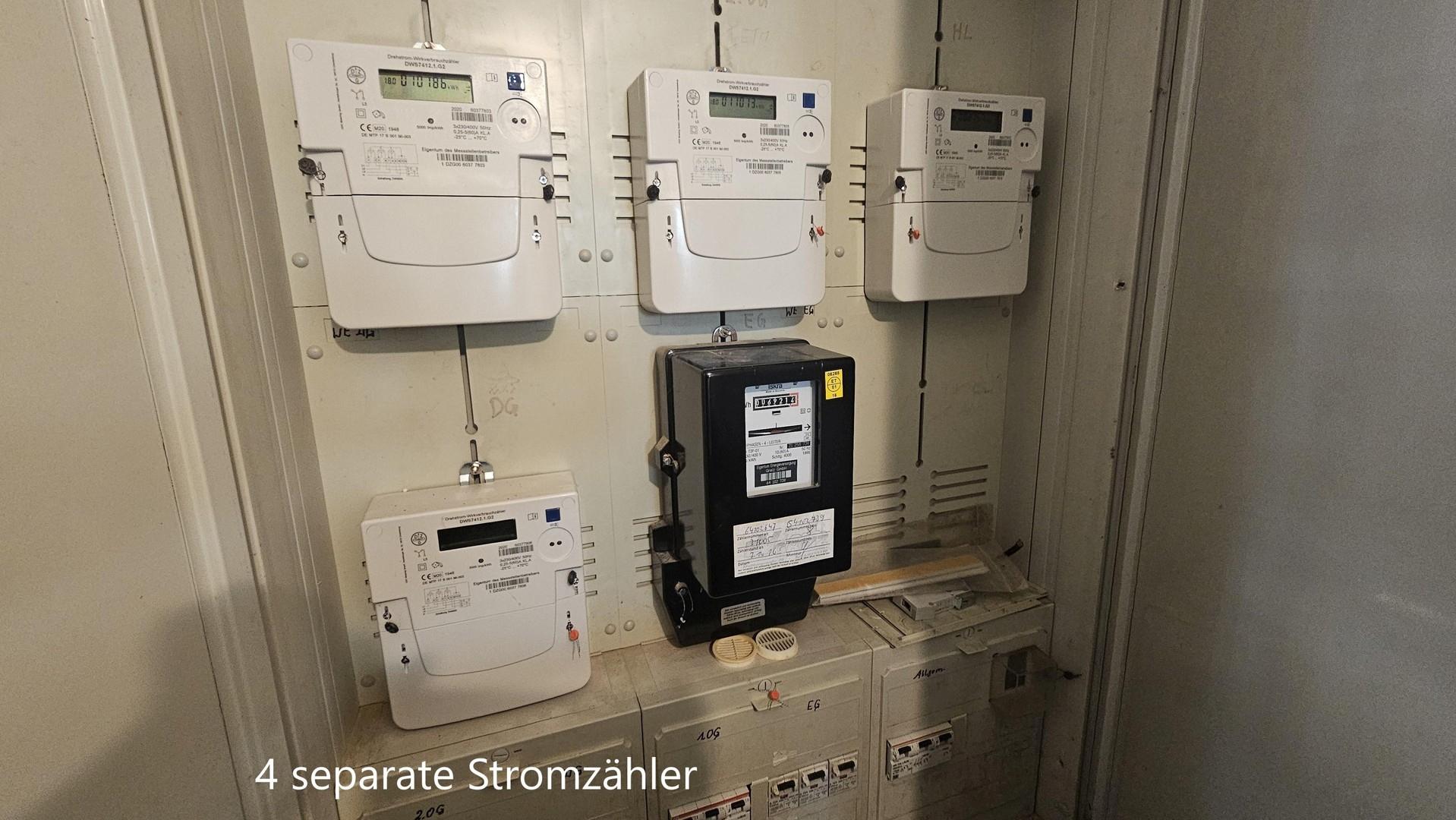 Stromzähler je Wohnung