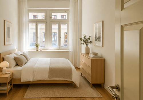 Schlafzimmer - Möblierungsbeispiel