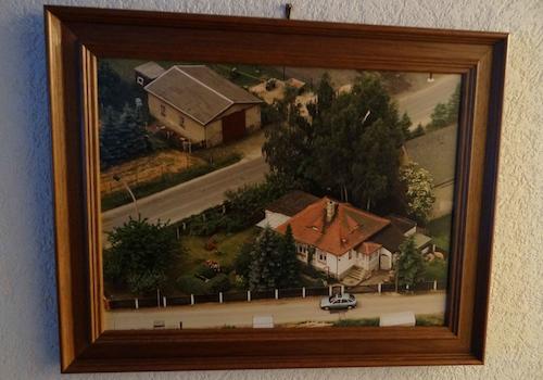 Luftbild Grundstück mit Haus