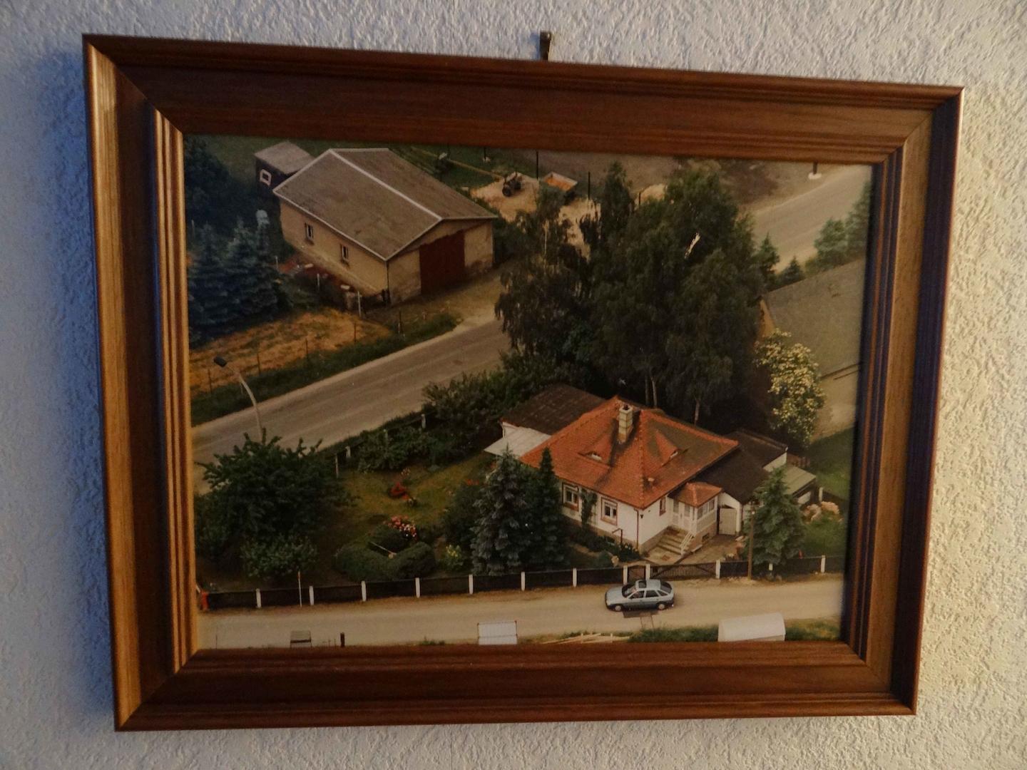 Luftbild Grundstück mit Haus