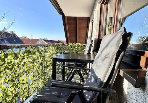 Südwestbalkon Wohnzimmer
