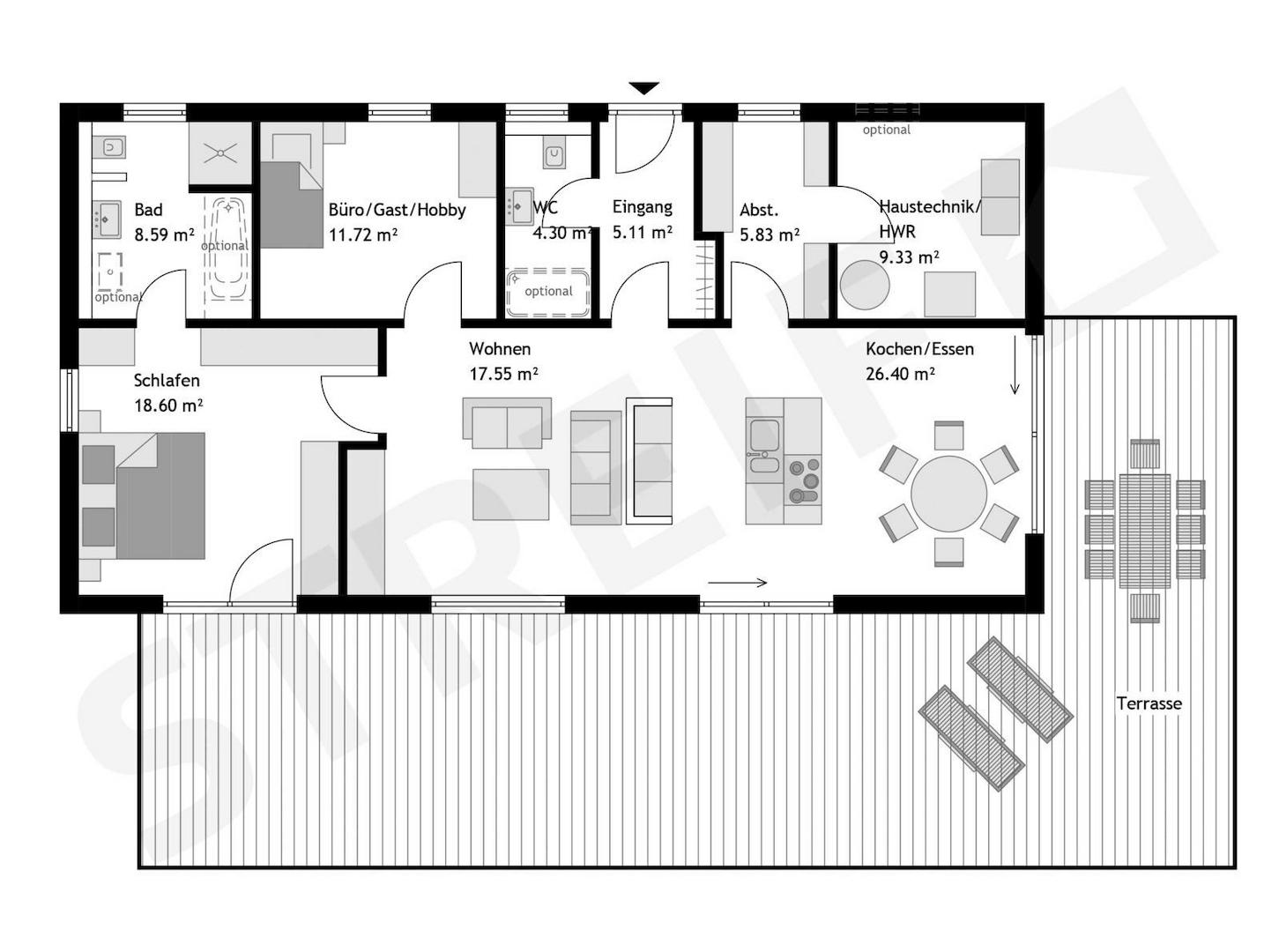 Variabler Grundriss