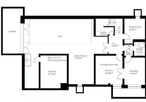 Grundriss Untergeschoss