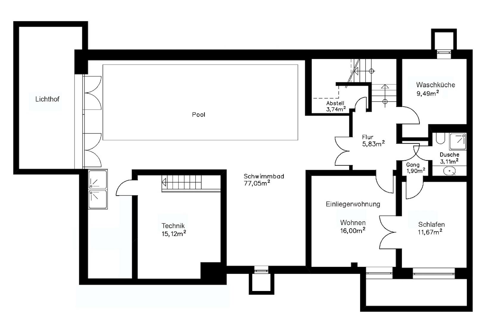 Grundriss Untergeschoss