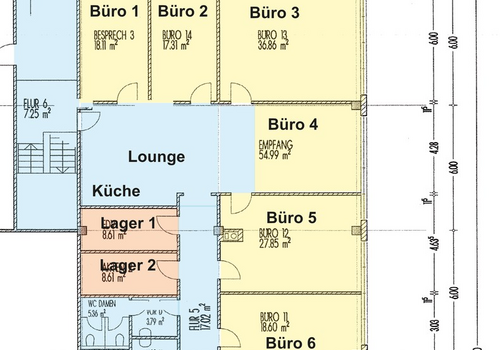 Grundriss HEA Workspaces
