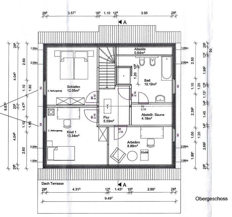 Grundriss Dachgeschoss