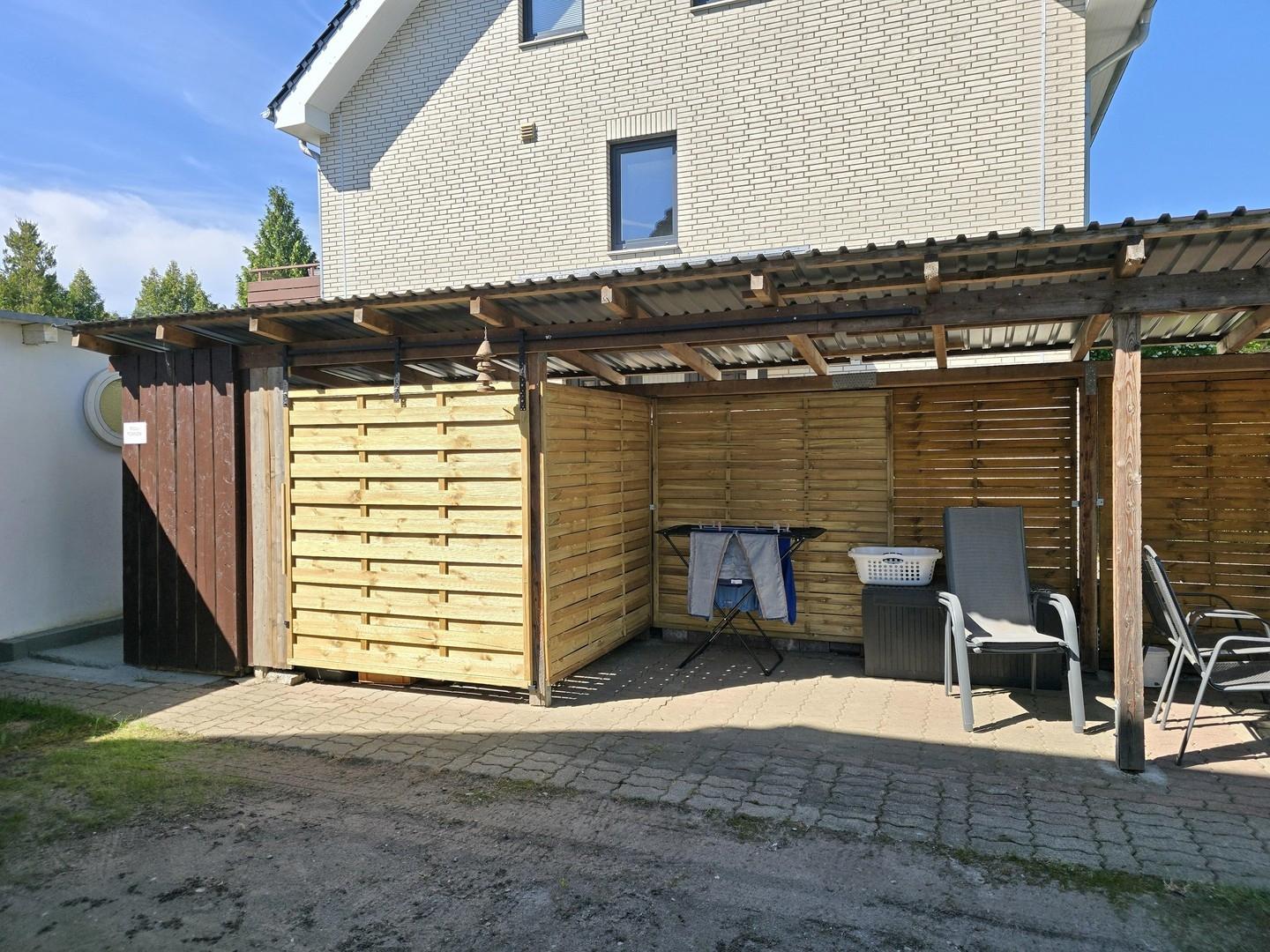 Überdachung, Sitzecke, Abstell