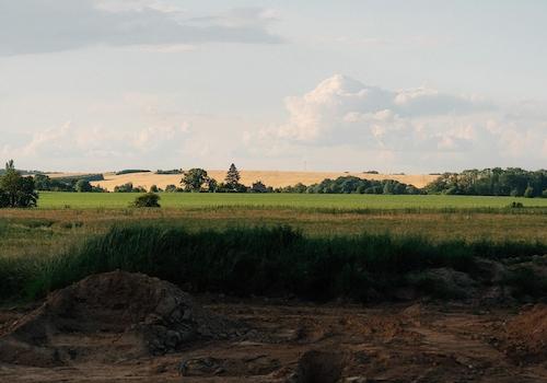 Ausblick am Ende des Baugebiet