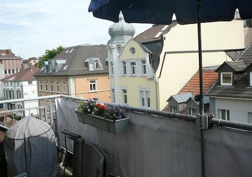 Blick vom Balkon