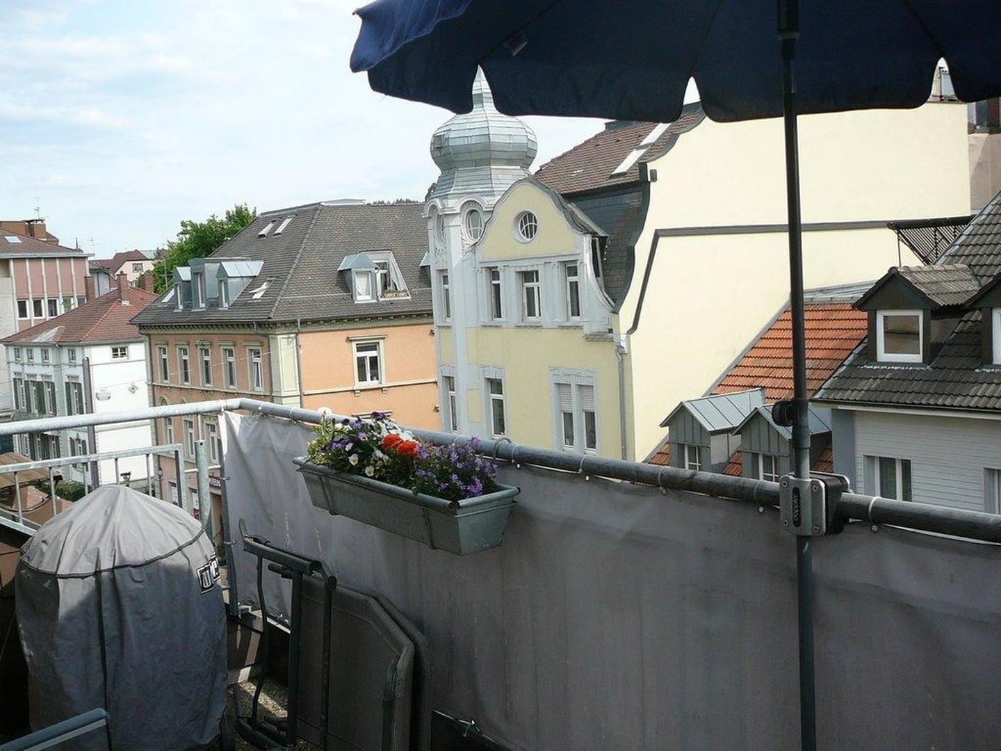 Blick vom Balkon