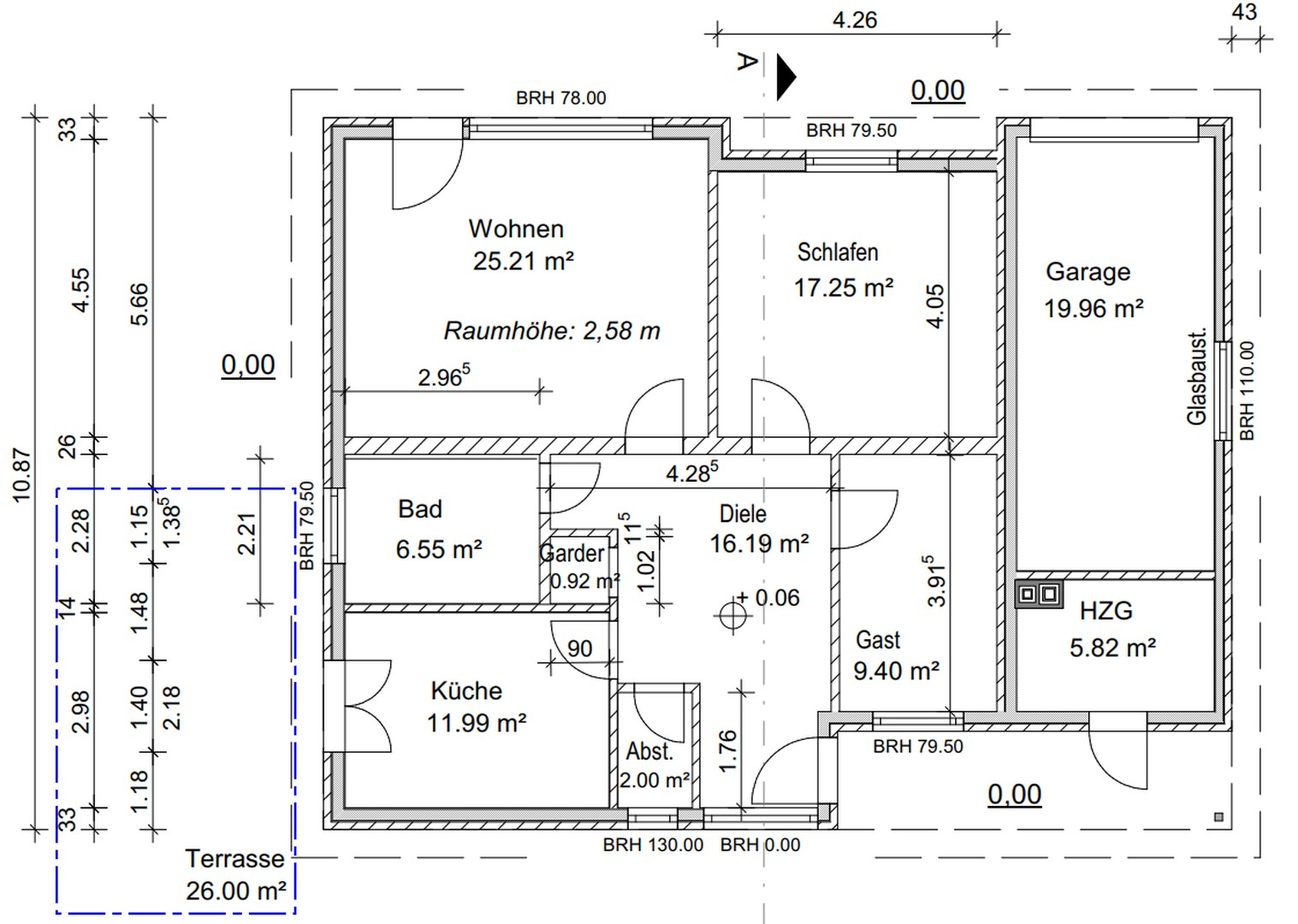 Grundriss Bungalow