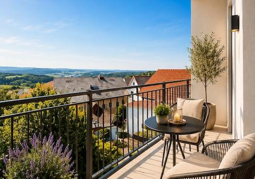 Balkon mit bestem Ausblick 