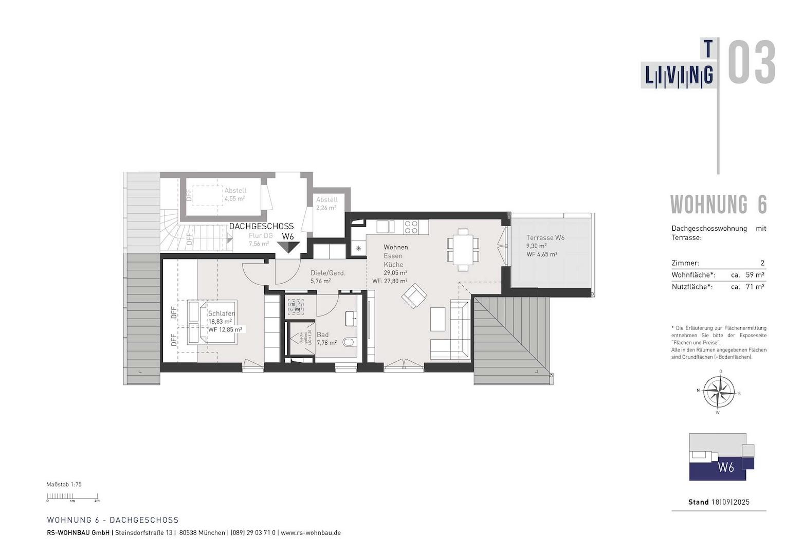 Grundriss Wohnung 6