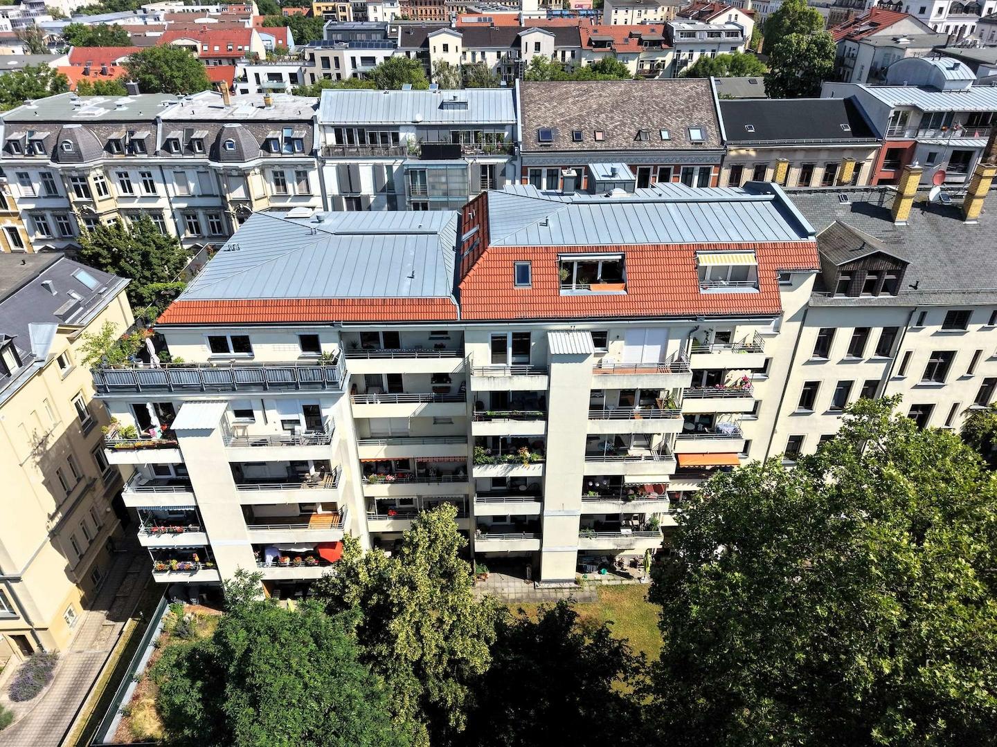 Rückansicht von oben