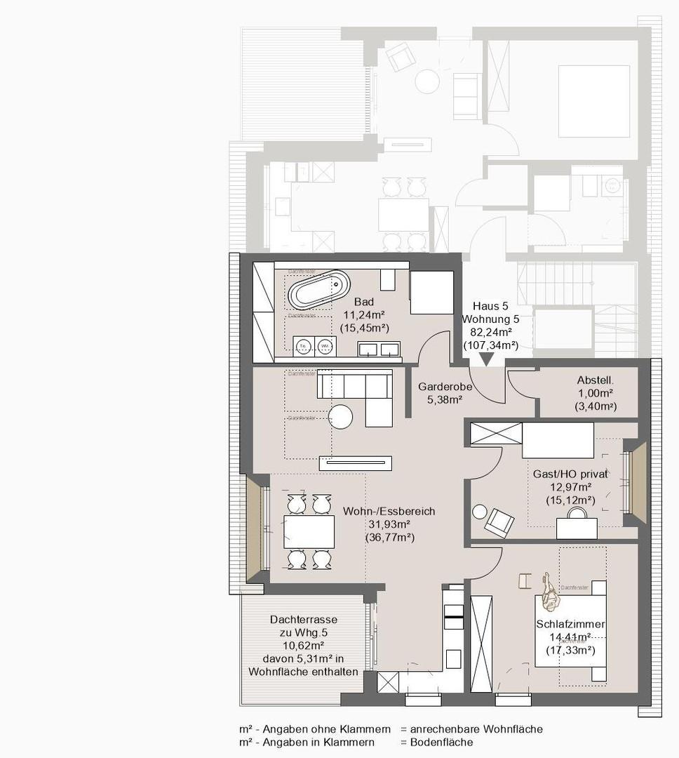 Grundriss Wohnung 5