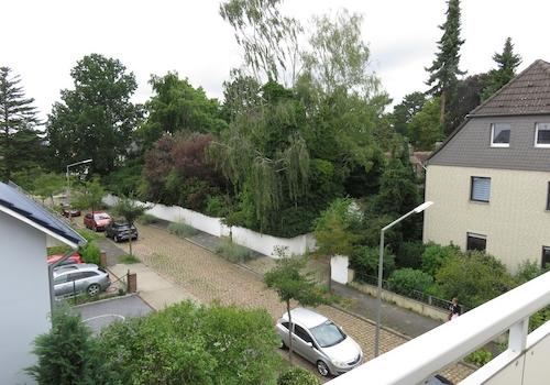 Blick vom Balkon