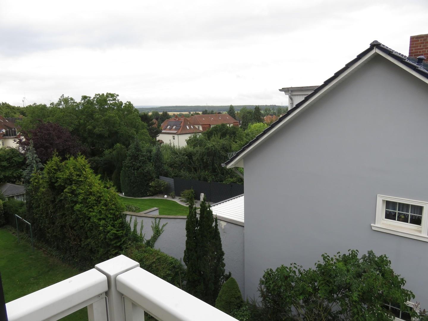 Blick vom Balkon