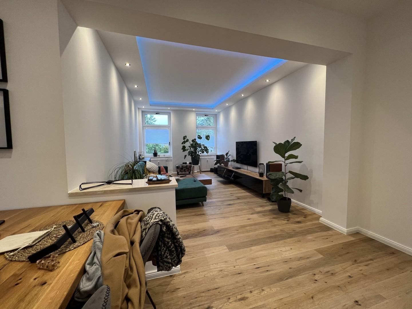 Blick ins Wohnzimmer