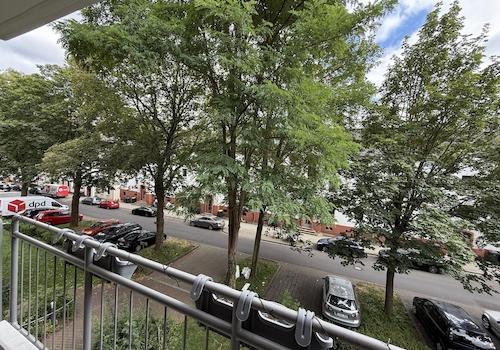 Blick vom Balkon