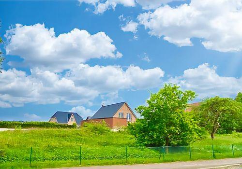 Baugrundstück mit Blick in Richtung Südwesten