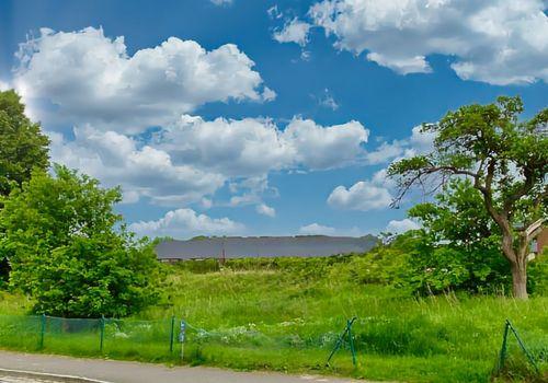 Baugrundstück mit Blick in Richtung Südosten