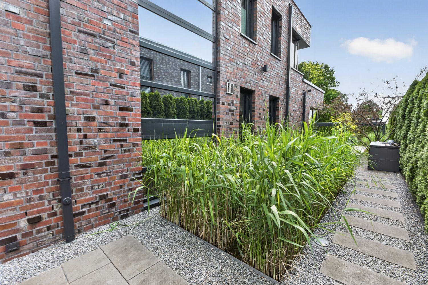 Naturteich u. befestigte Terrassenzuwegung