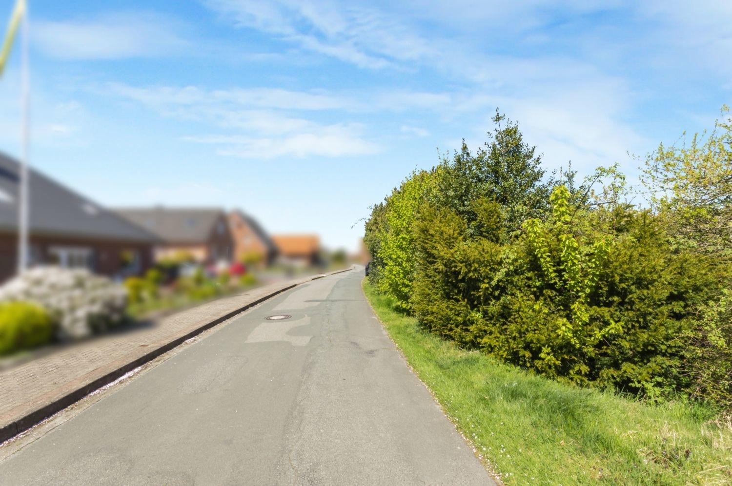 Ruhige Anwohnerstraße nach Nordwesten