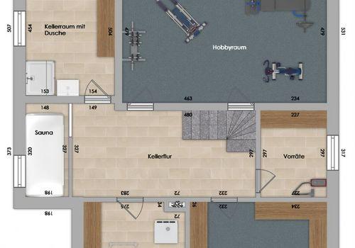 Grundriss Souterrain/ Untergeschoss