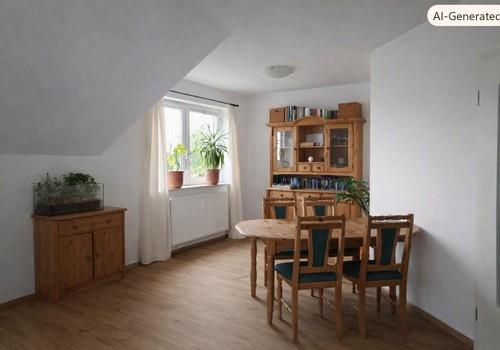 Wohnzimmer mit geplantem Vinyl