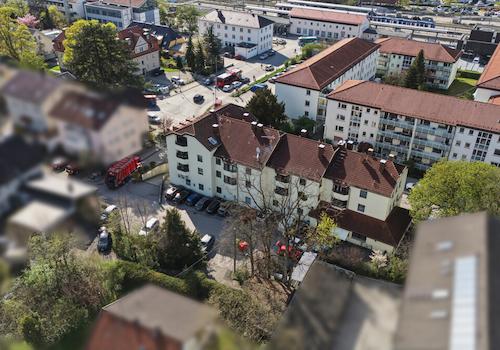 Die gepflegte Wohnanlage