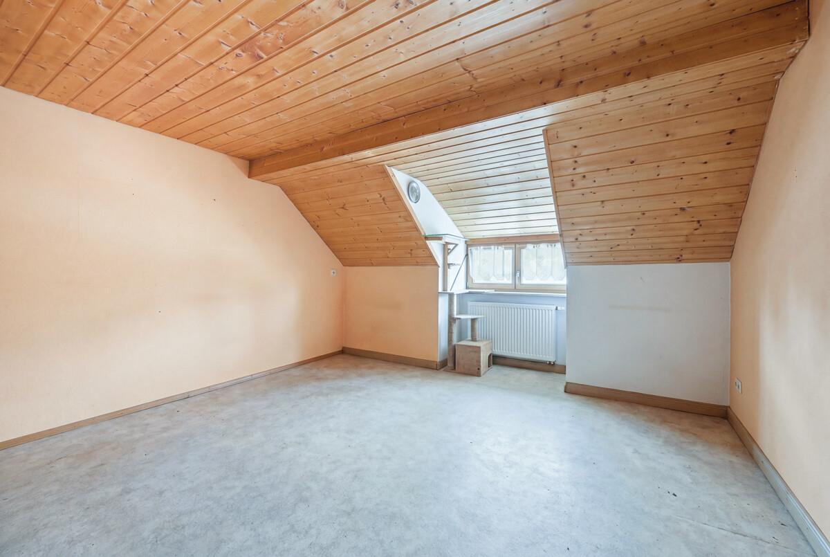 Die Küche im Dachgeschoss