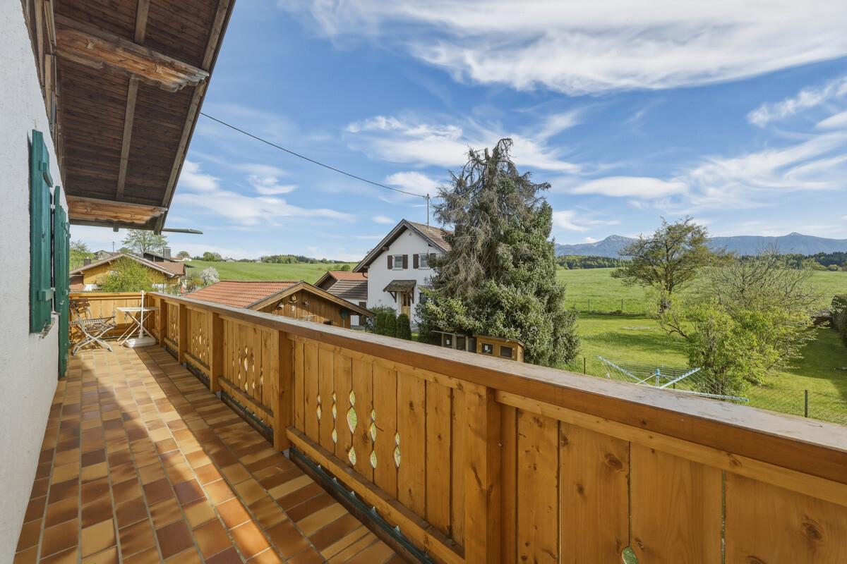 Der umlaufende Balkon mit Weitblick