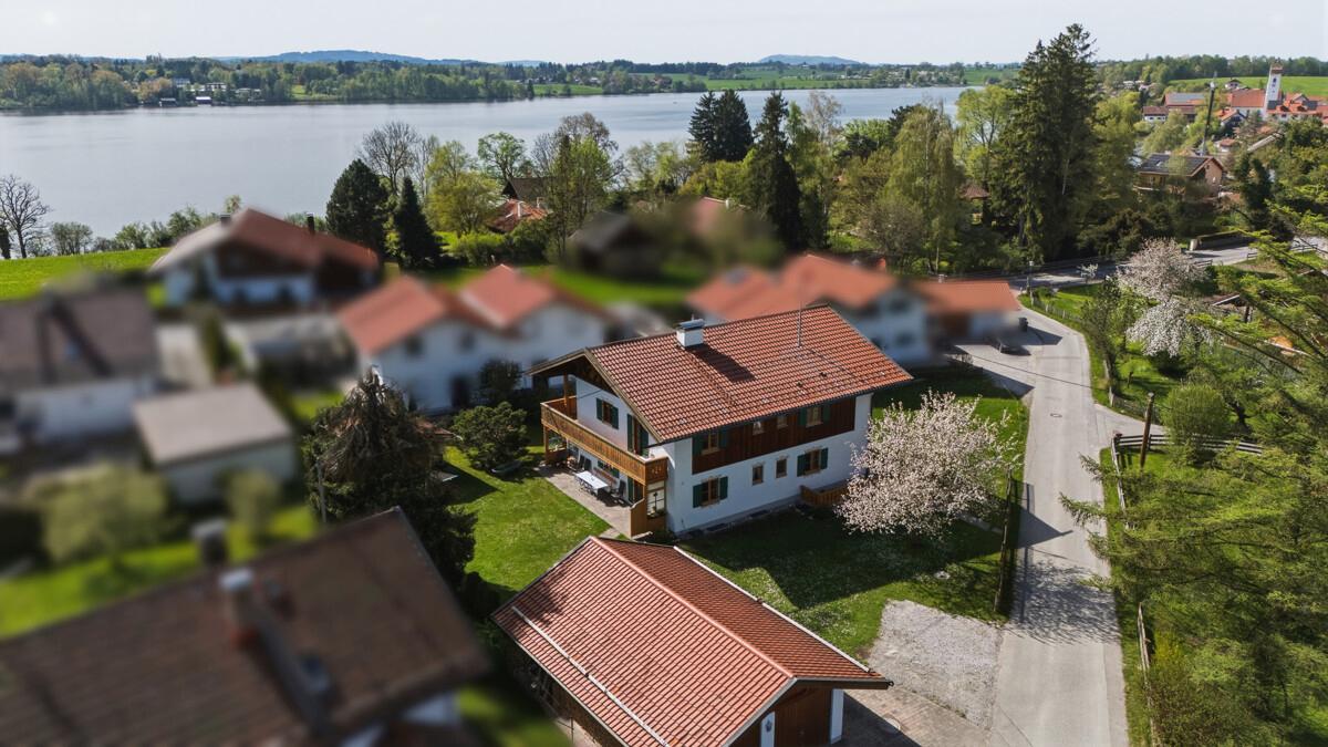 Der traumhafte Riegsee nur wenige Meter entfernt